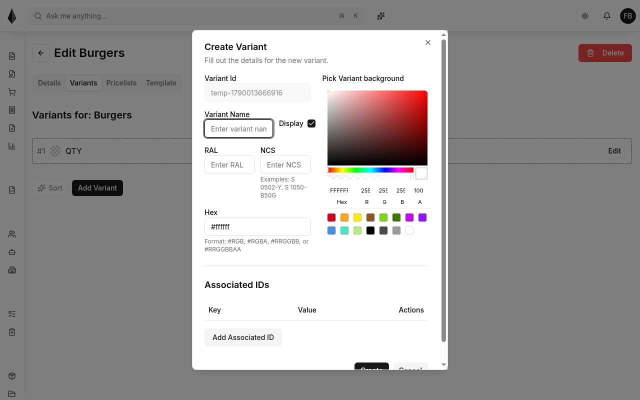 Category colors